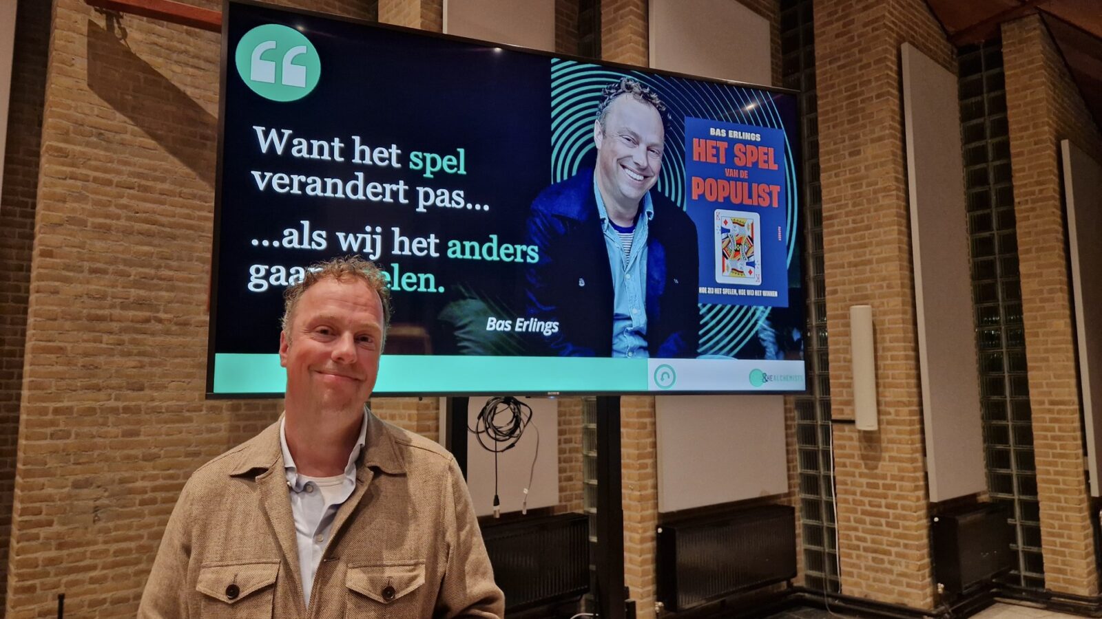 Portret van Bas Erlings.